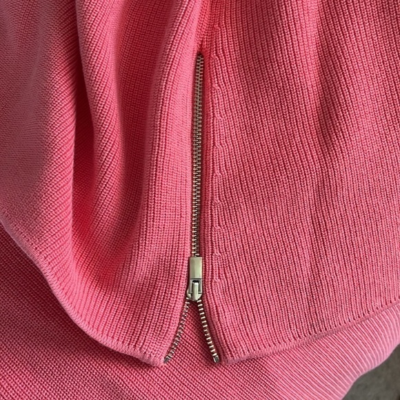 NWOT Talbots Women’s Coral Cardigan With Side Zippers Size Large - Picture 7 of 7
